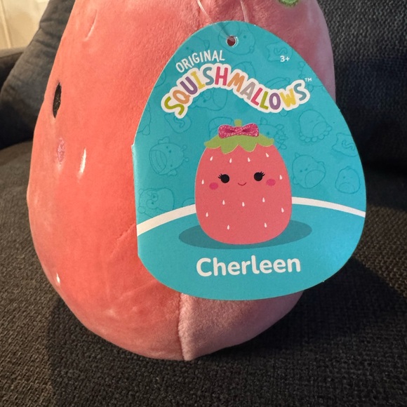 Squishmallows Strawberry Cherleen 8" NWT - Picture 3 of 5